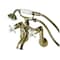 Kingston Brass Tub Wall Mount Clawfoot Tub Faucet with Hand Shower, Antique Brass KS269PXAB - alternate 1